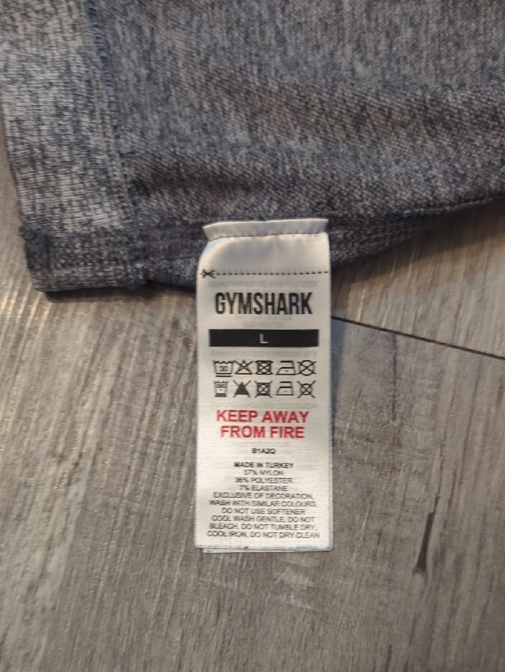 Gymshark Women's Grey Seamless Panel Leggings NOTES - Picture 6 of 6